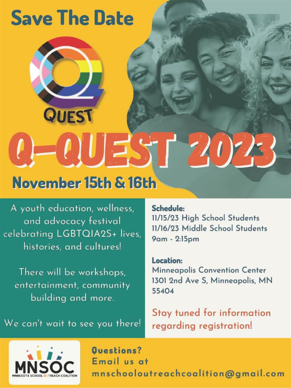  Save the Date: Q-Quest 2023 is coming!