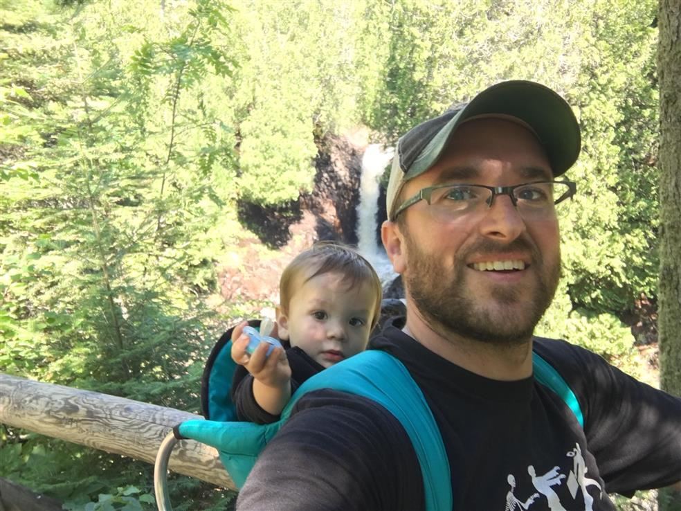 Hiking with my son!