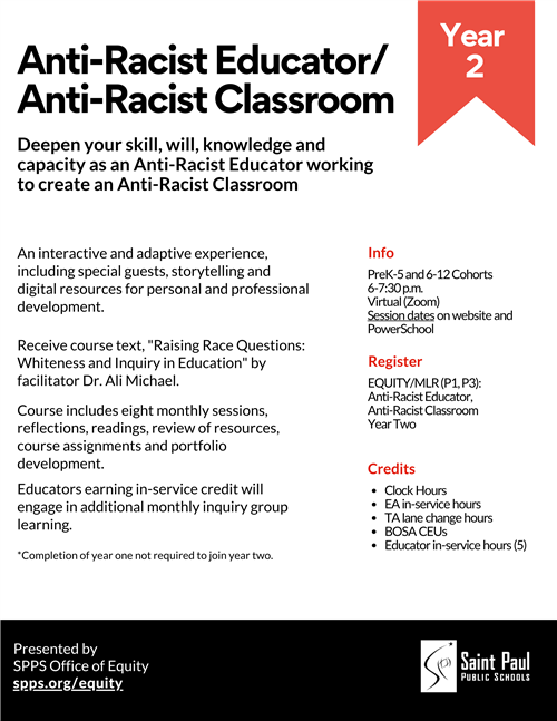 Anti-Racist Educator, Anti-Racist Classroom Year 2