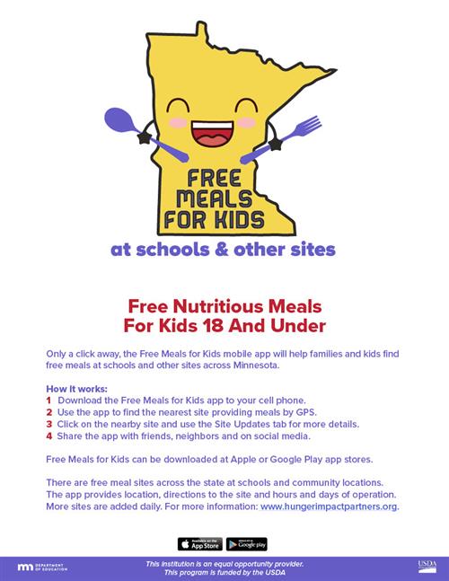 Free Meals for Kids APP