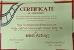 Best Acting Award