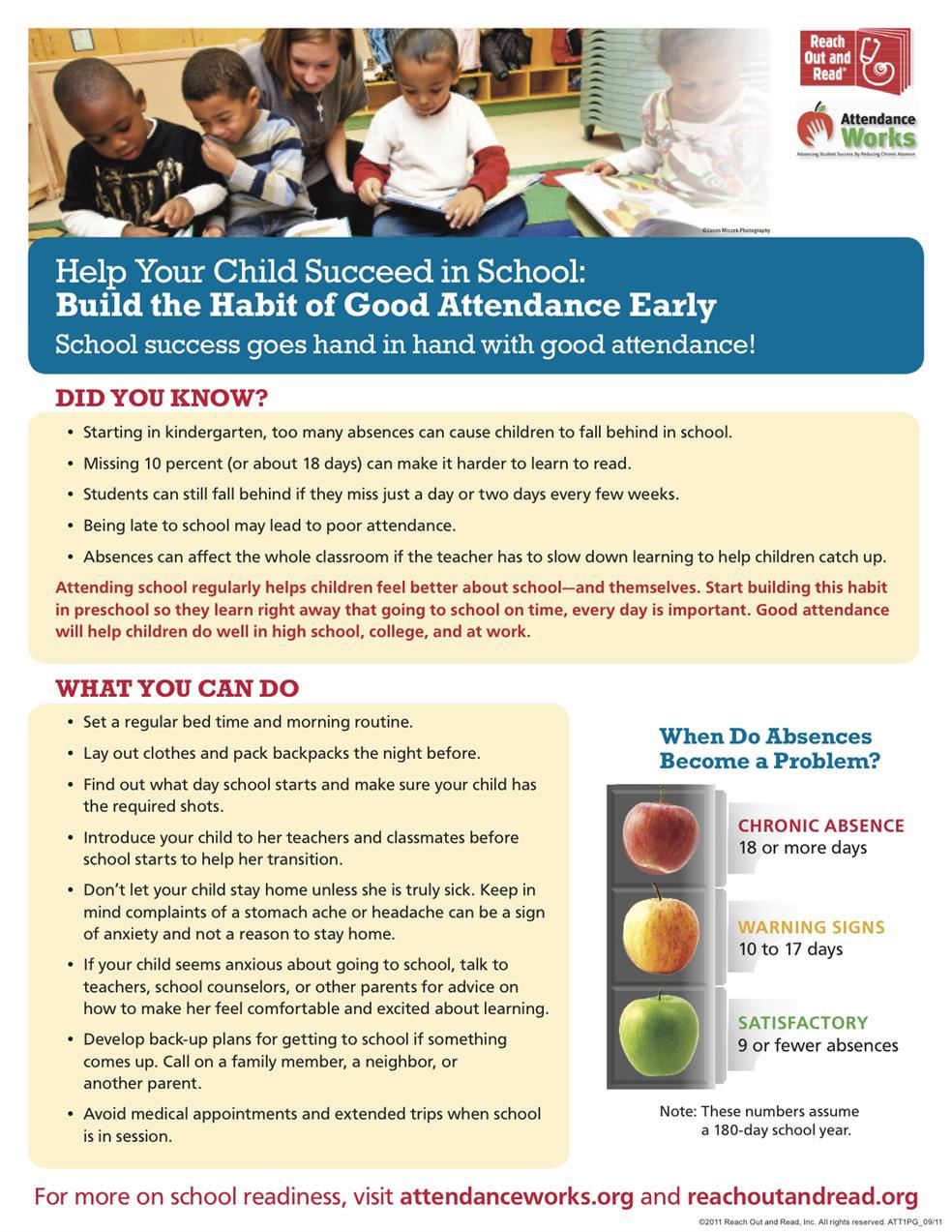 flyer about attendance