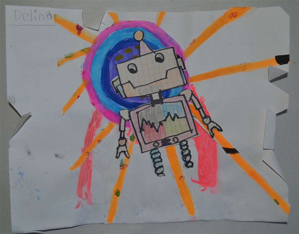 Space Robots by D.F. - 2nd Grade, Gifford