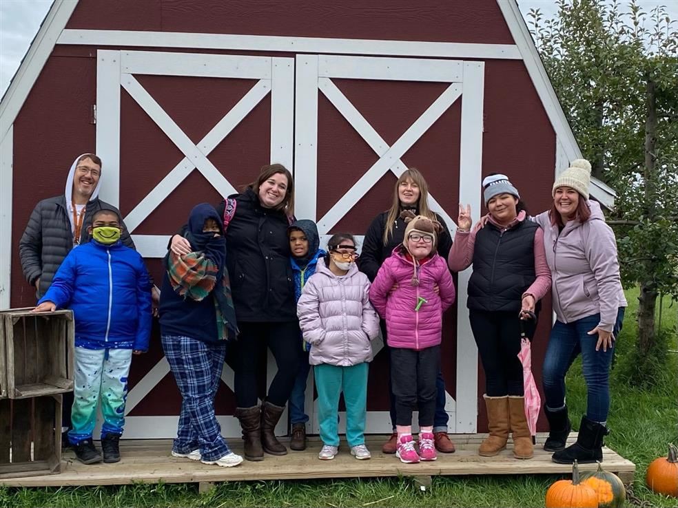 DHH Community Participation class at the apple orchard!