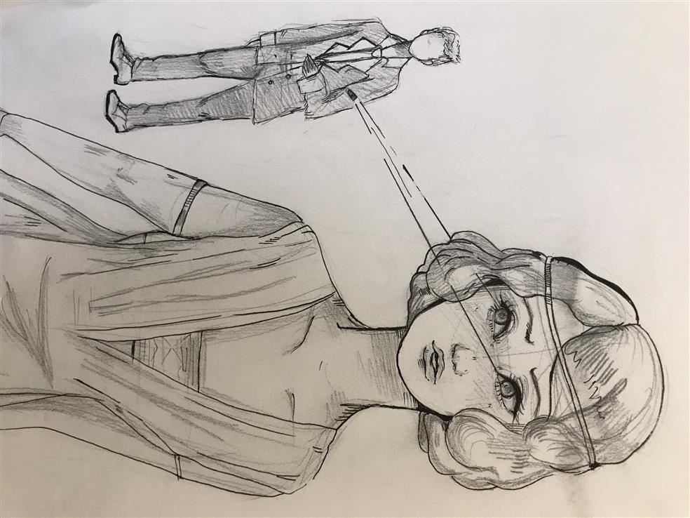 Student art from The Great Gatsby