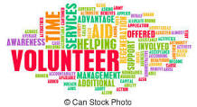 word art with words related to volunteering