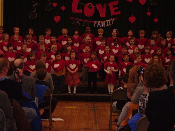  Valentine’s Day Concert - The kindergartner’s invite their family and friends to a special evening performance in which they 