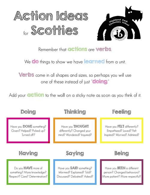 Action Ideas for Scotties 