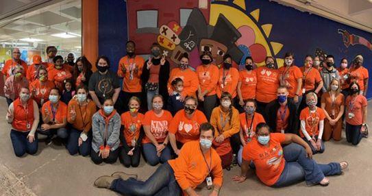Maxfield staff wear orange on Unity Day